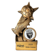 Soccer Ball and boot on star