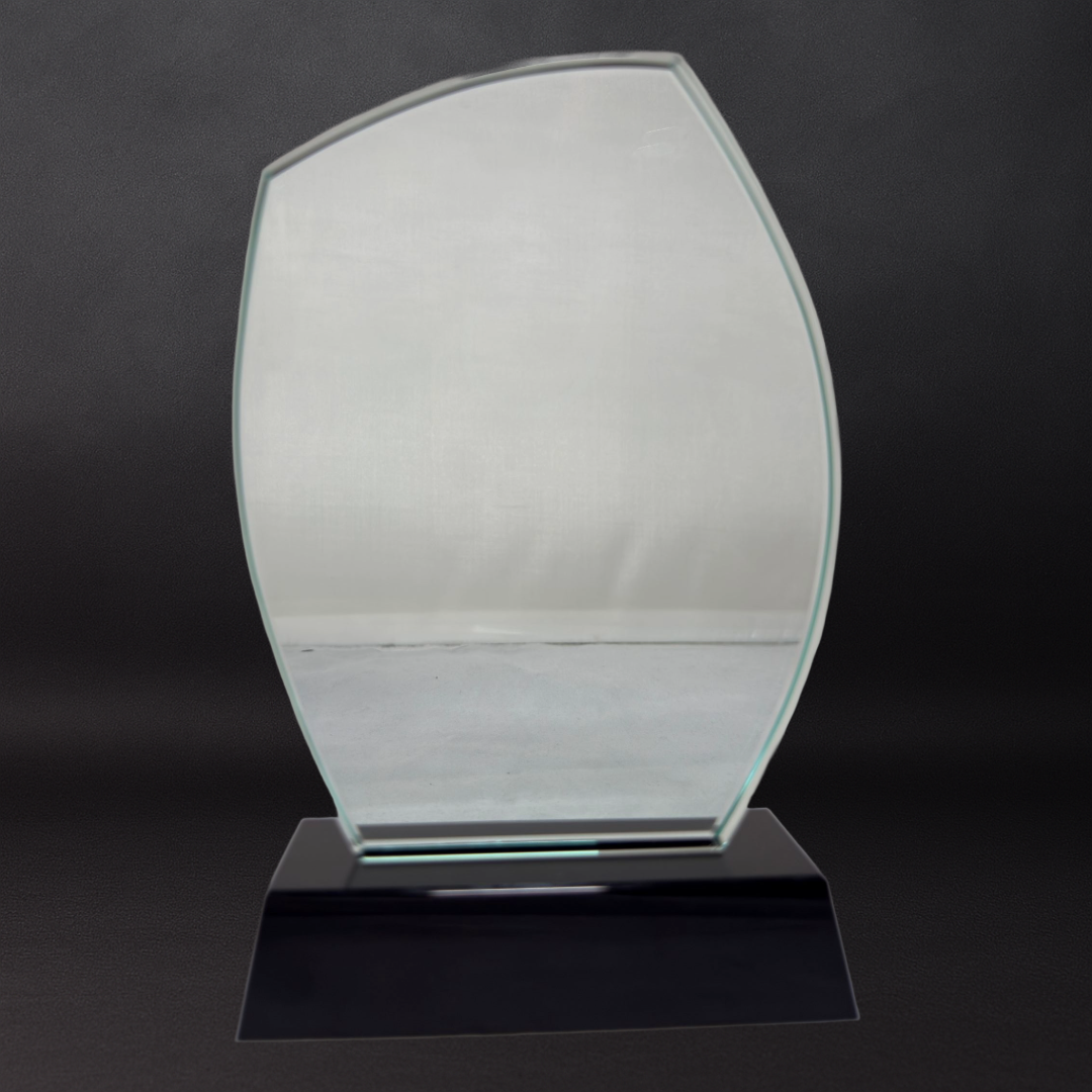 Crystal Glass Teardrop - Black Base