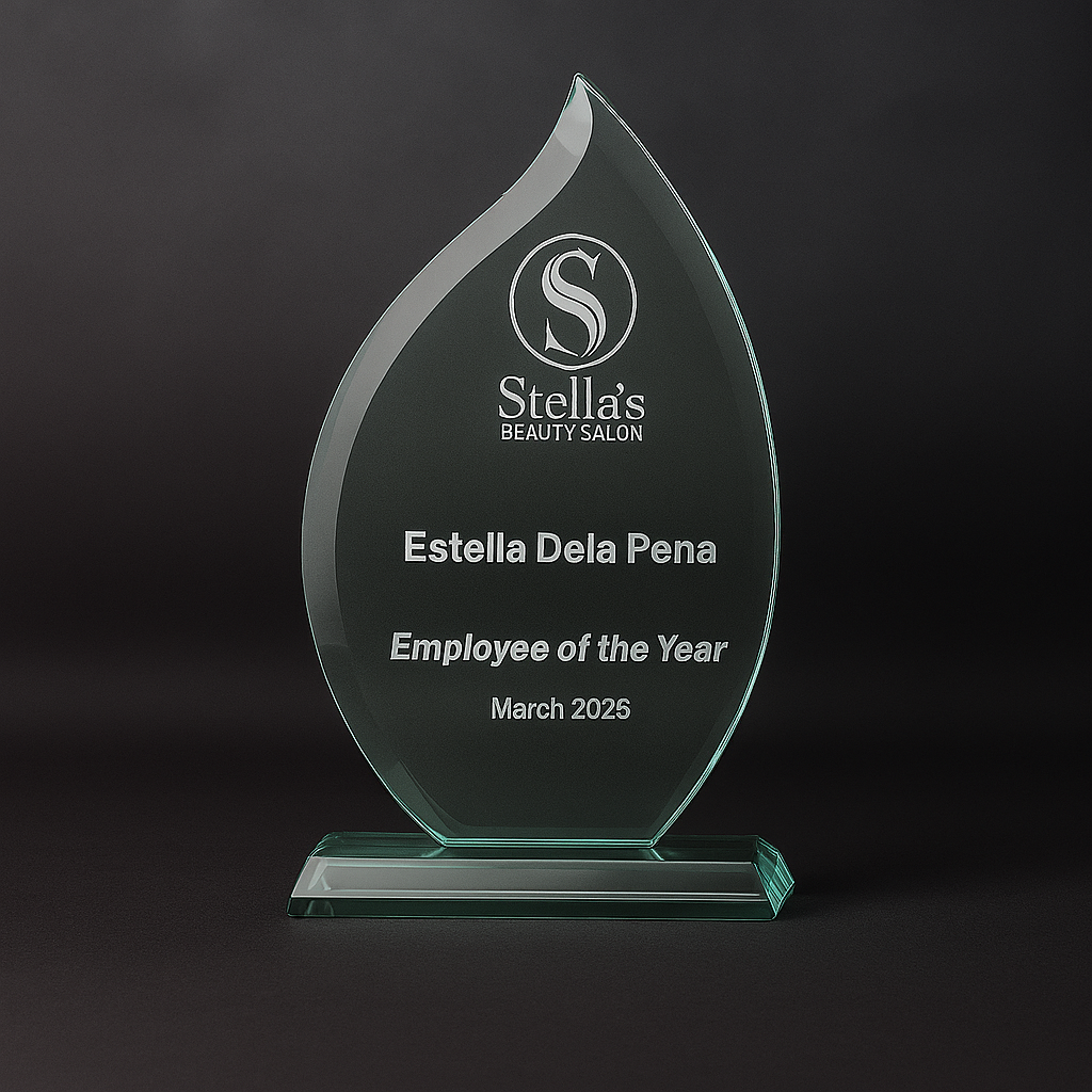 Crystal Jade Glass Teardrop