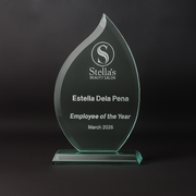 Crystal Jade Glass Teardrop