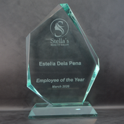 Crystal Jade Glass Sail 220mm