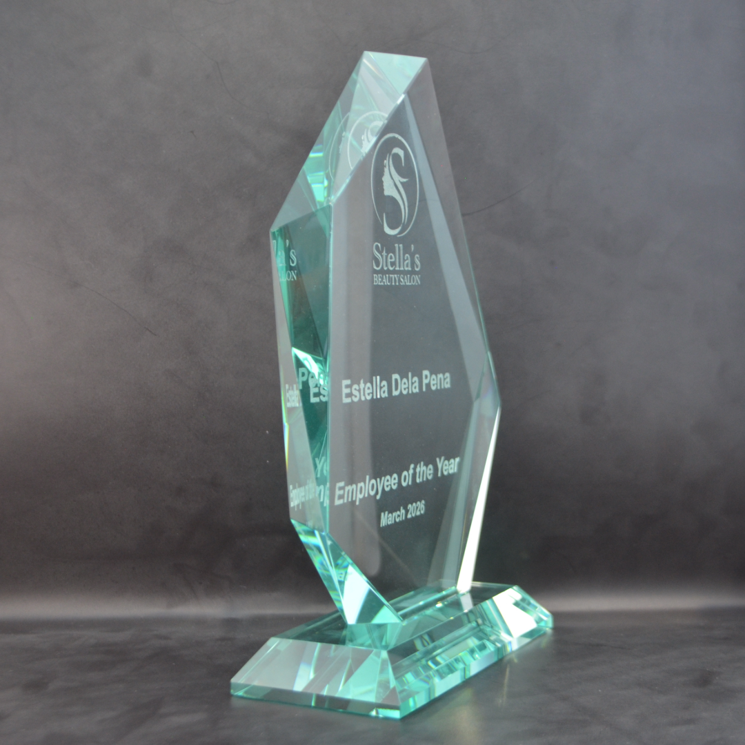 Crystal Jade Glass Sail 220mm