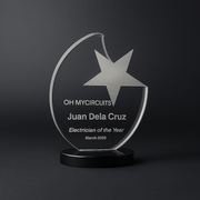 Crystal Circle + Chrome Star - 122mm