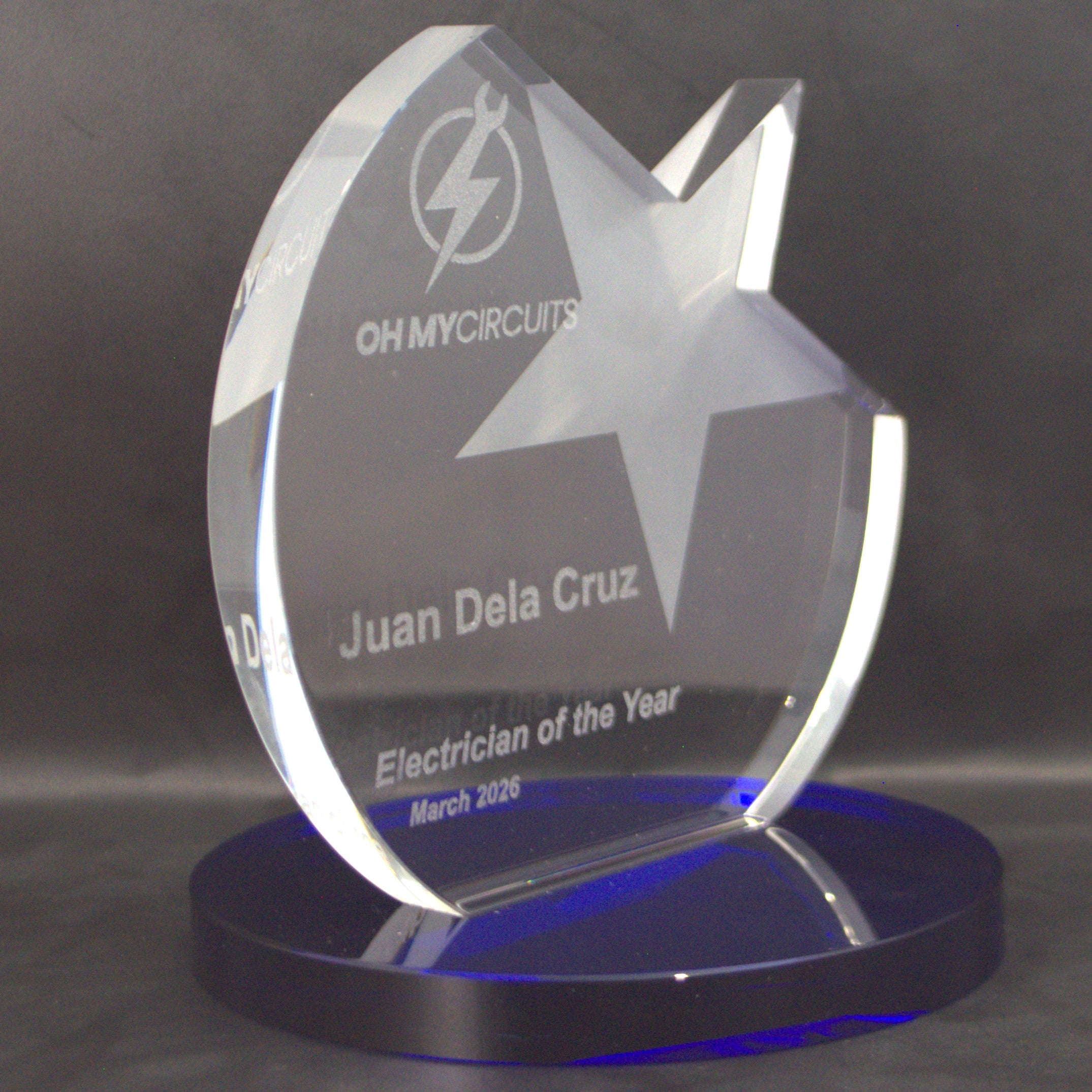 Crystal Circle + Chrome Star - 122mm