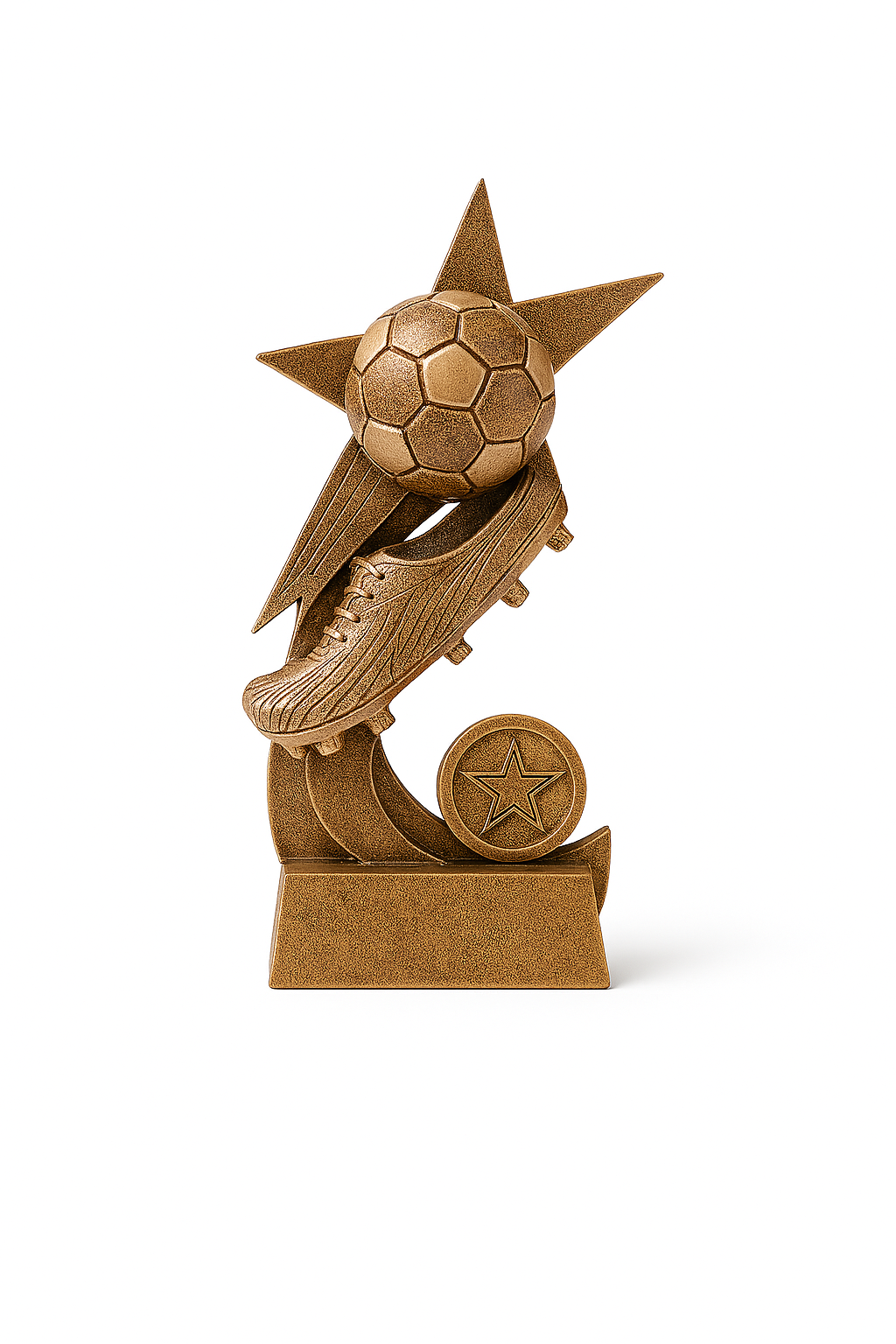 Soccer Ball and boot on star