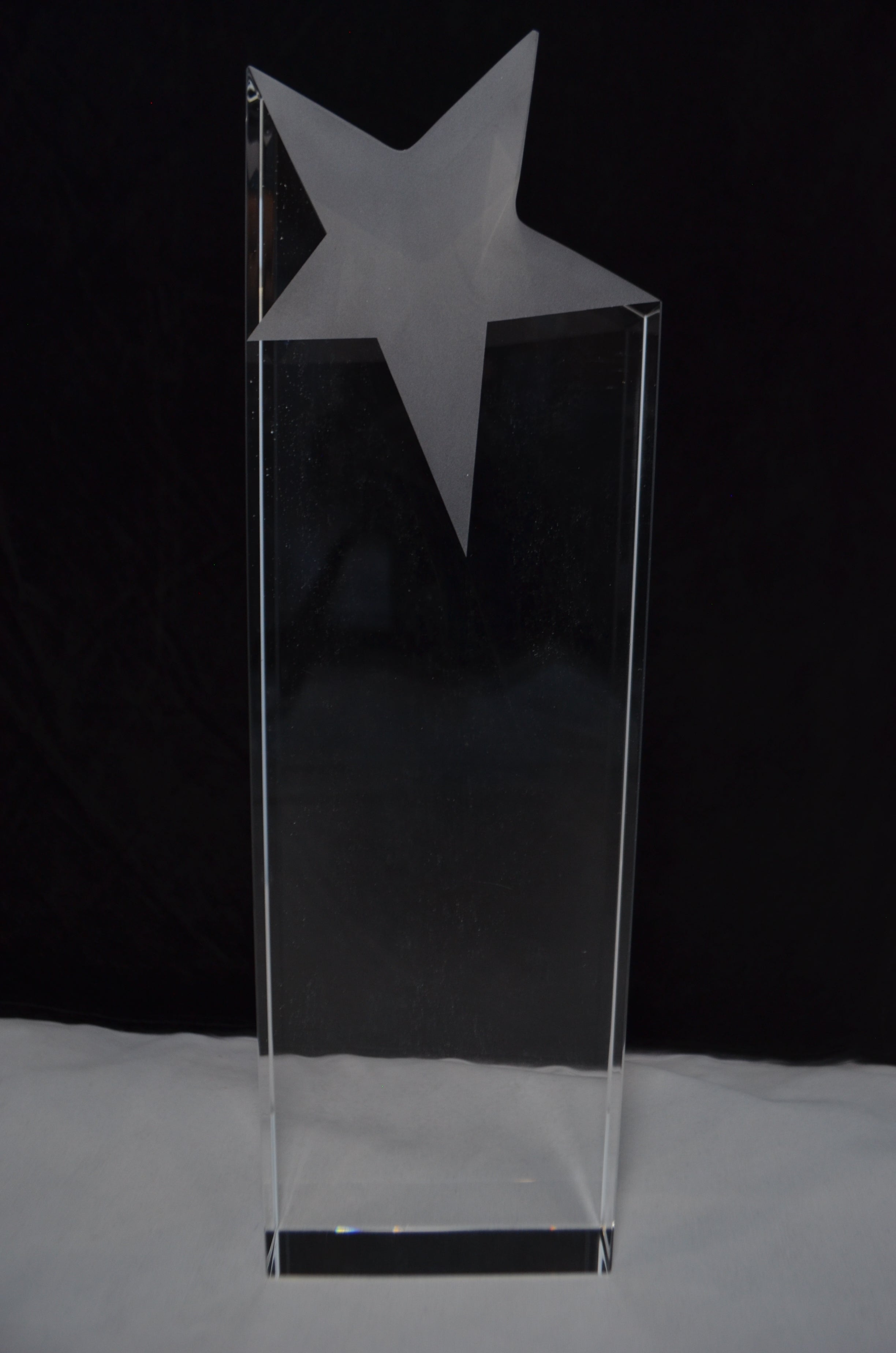 Crystal Glass with Chrome Star 270mm