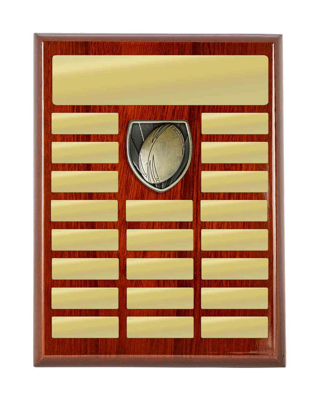 Plaque with Rugby Trim 400mm