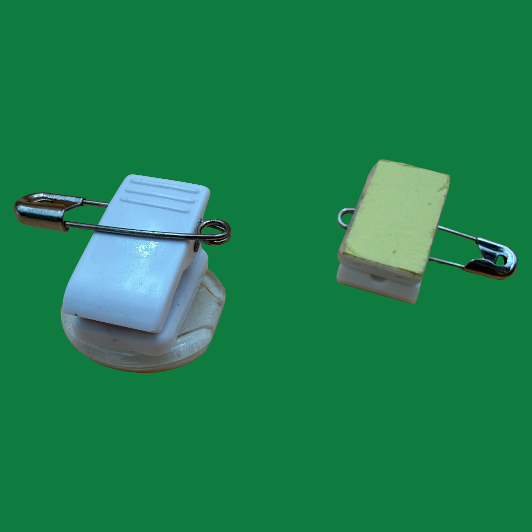 Crocodile clip & pin (pack of 10)