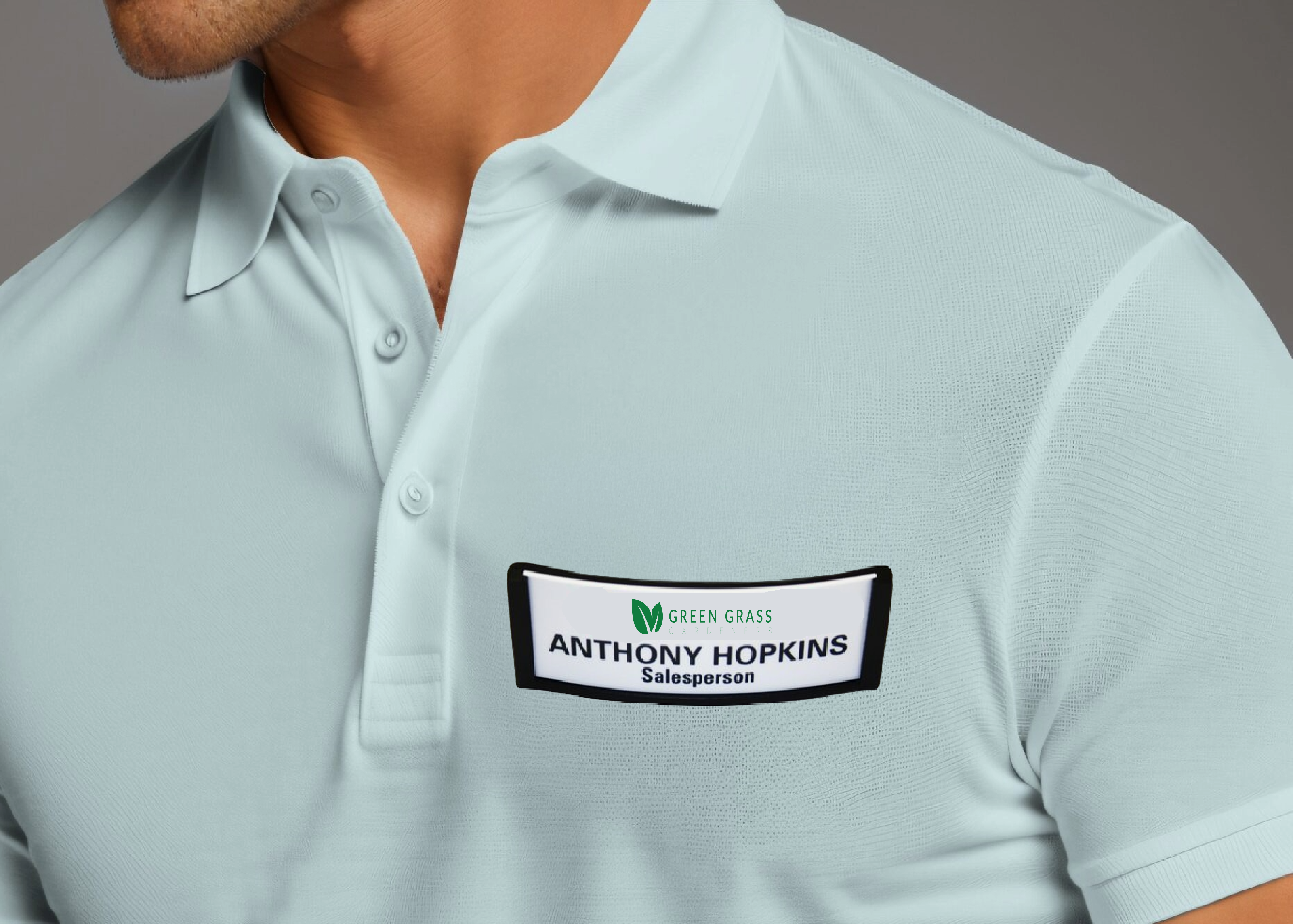 Curved Reusable Badge