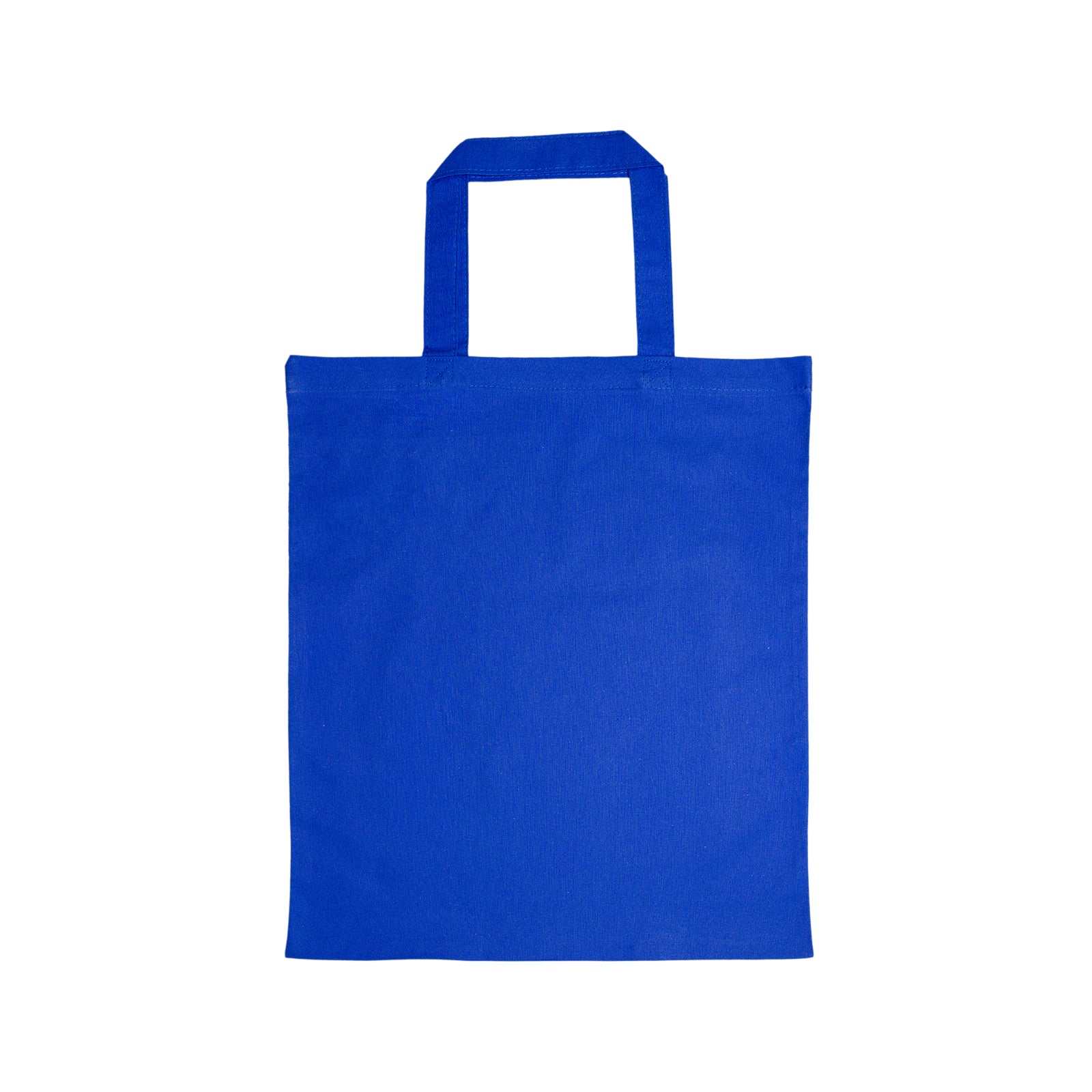 Coloured Cotton Short Handle Tote Bag