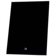 Laser Glass Rectangle Black Black