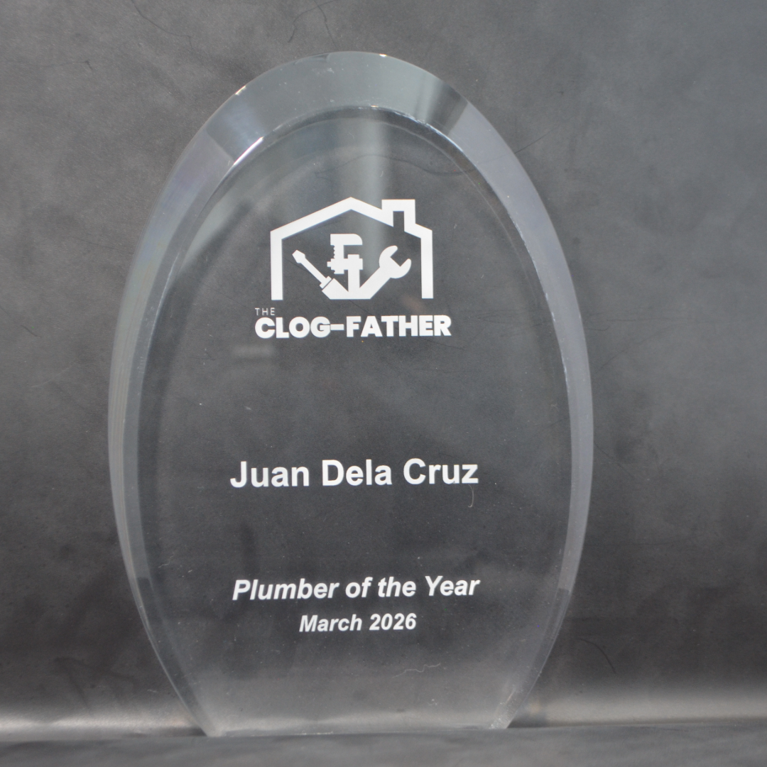 Acrylic Oval 205 mm - Recognition 6000 Oval Large Trophy