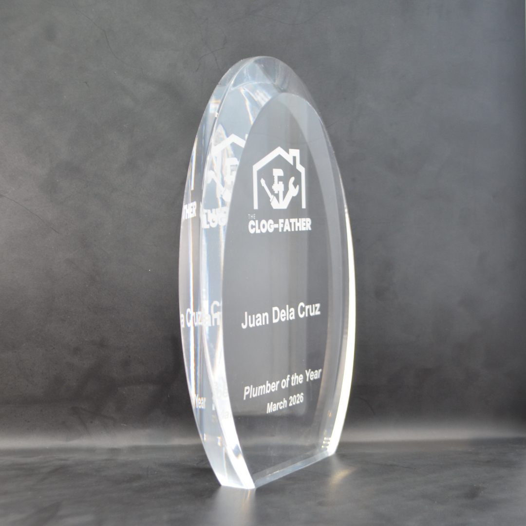 Acrylic Oval 205 mm - Recognition 6000 Oval Large Trophy