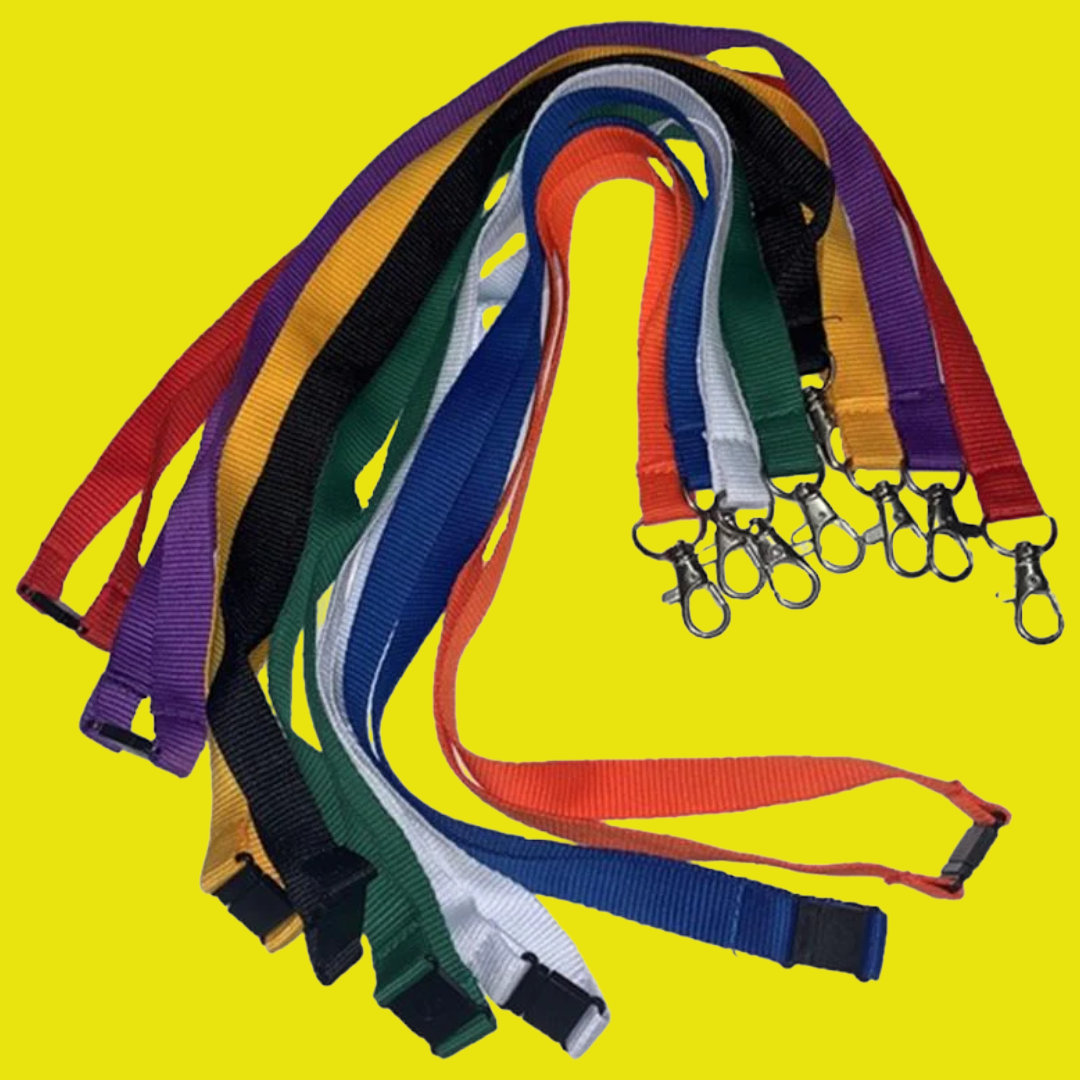 Plain Ribbed Lanyards