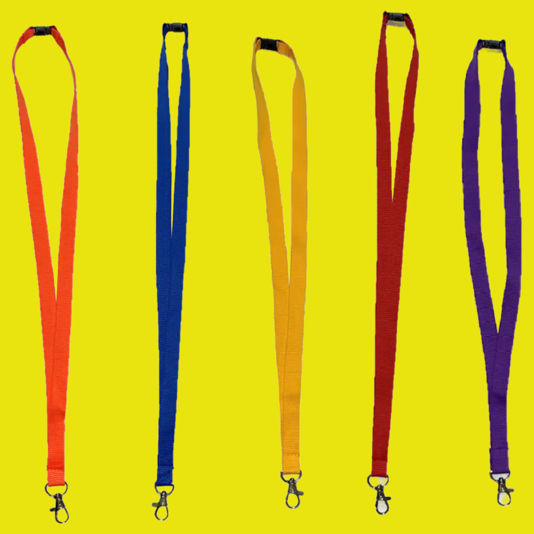 Plain Ribbed Lanyards