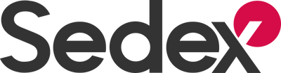 Sedex logo with a red circle on a white background