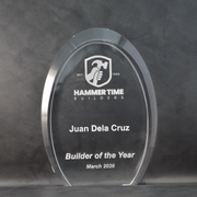 Acrylic Oval 180mm - Recognition 6000 Oval Medium Trophy