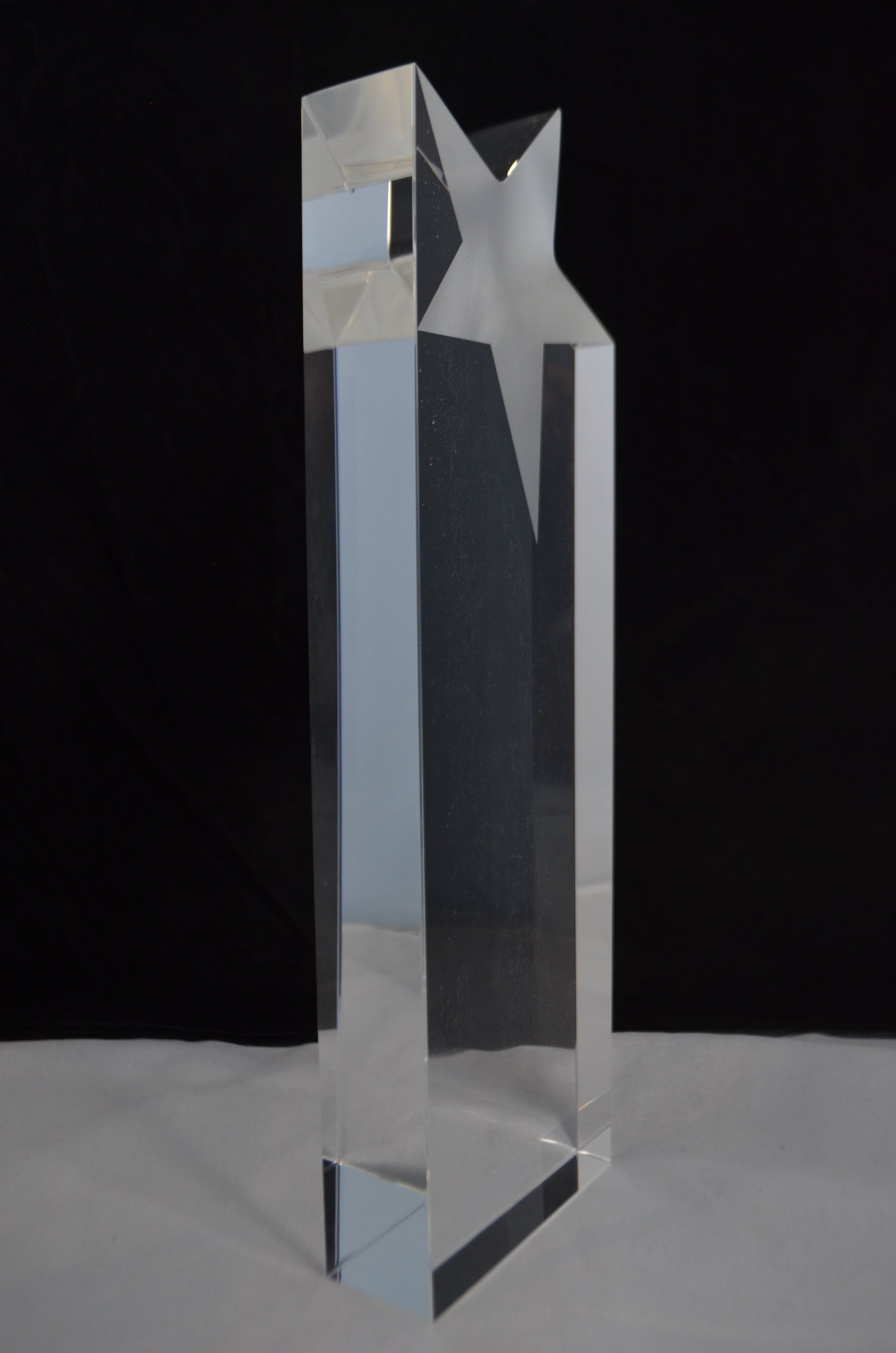 Crystal Glass with Chrome Star 270mm