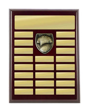 Plaque with Rugby Trim 400mm Dark Cherry-Gold