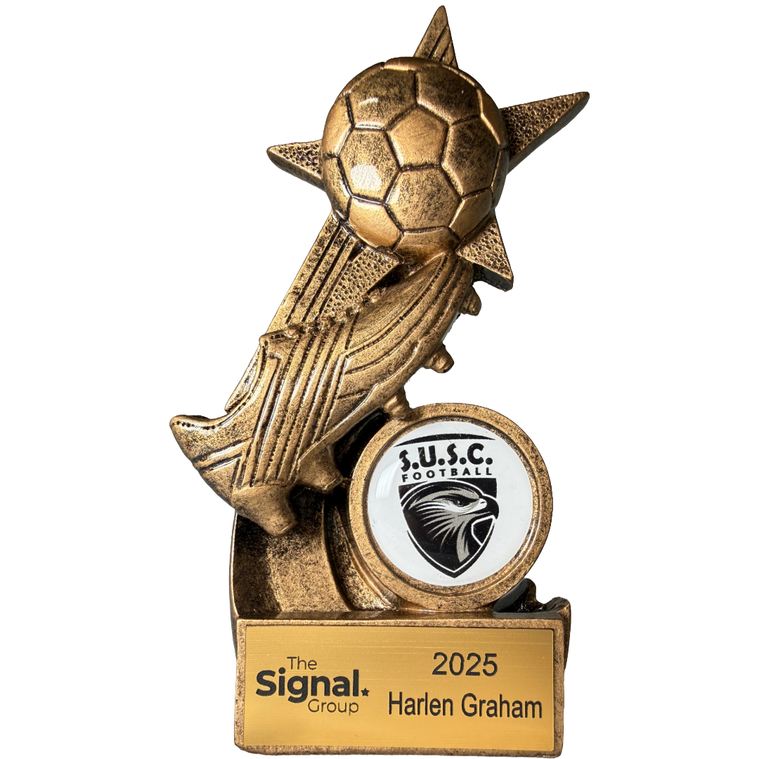 Soccer Ball and boot on star